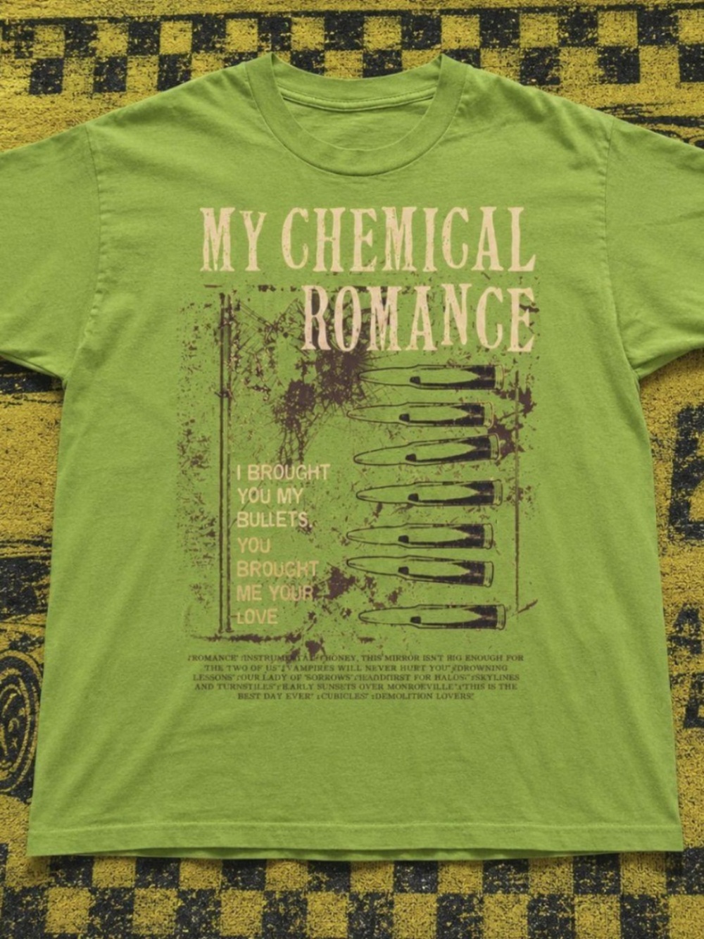Gildan Lime Green My Chemical Romance Graphic Tee
